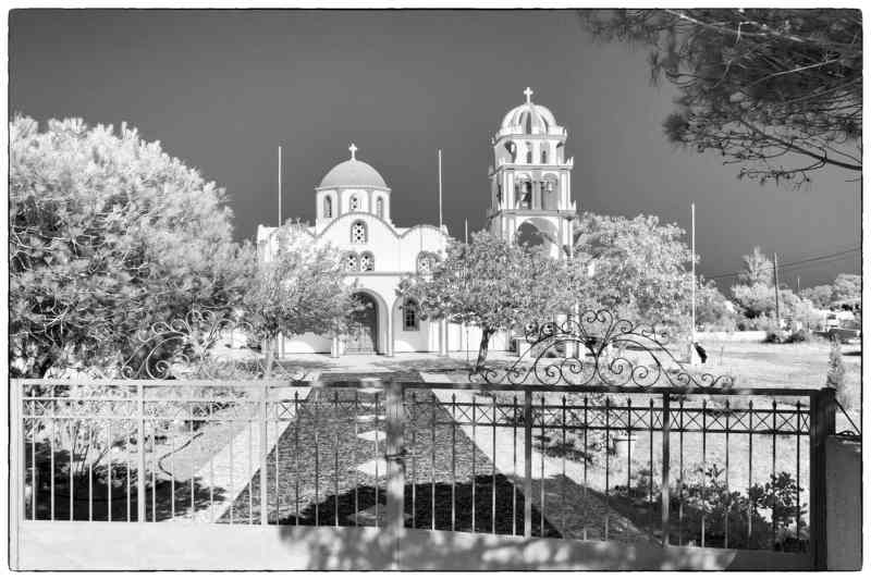 A Sanctuary of Solitude, Santorini Black & White Photos