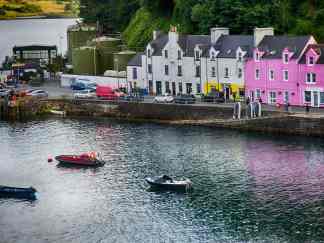 Portree Harbor, Scotland Color Photography