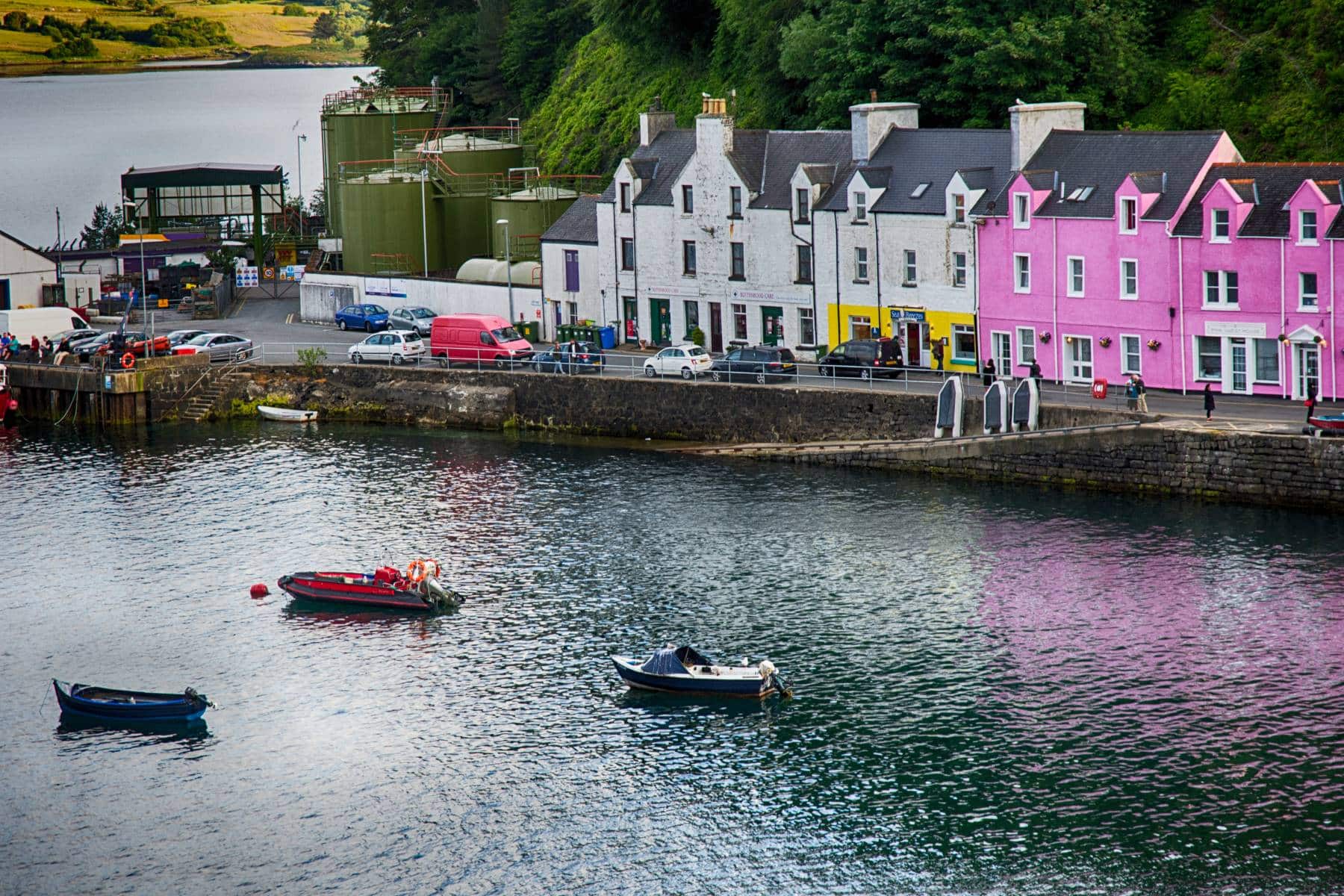 Portree Harbor, Scotland Color Photography