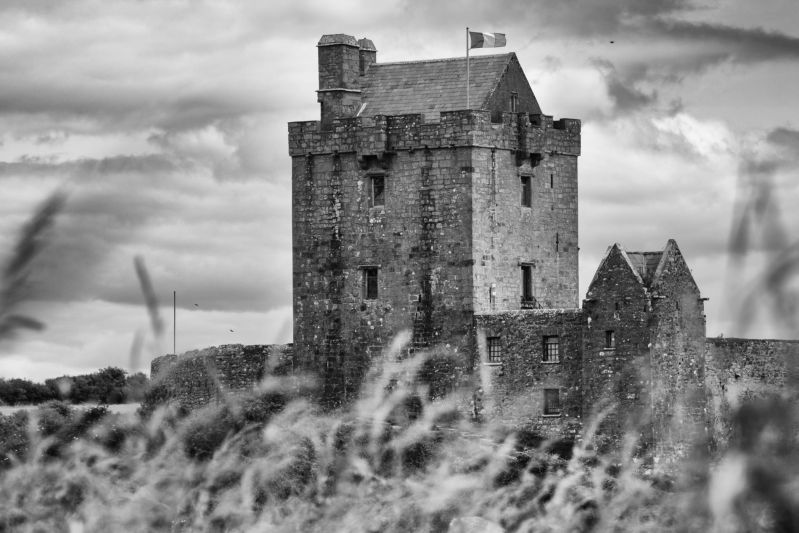 Dunguaire Castle, Ireland BW Canvas Prints