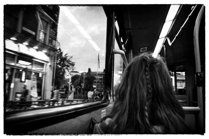 BW-Girl on Dublin Bus
