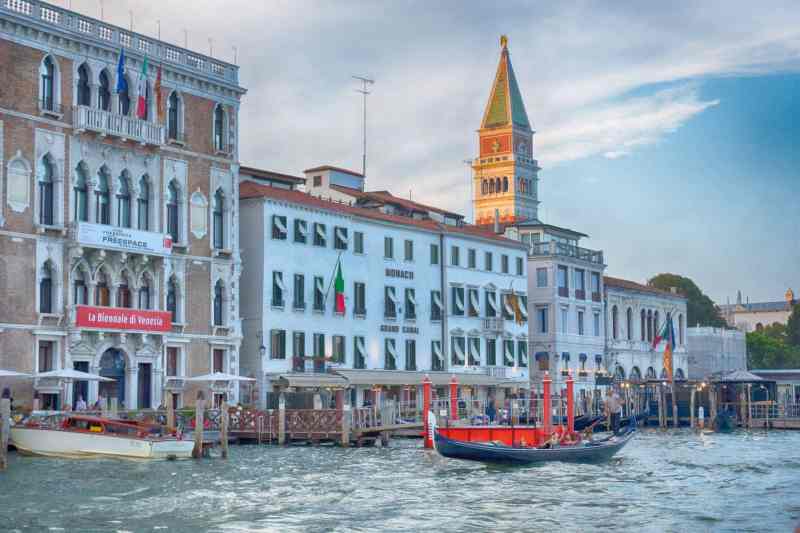 Monaco Grand Canal Hotel, Italy Fine Art Color