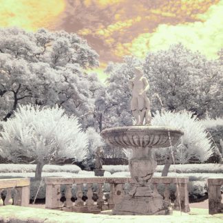 Elizabethan Gardens Fountain, North Carolina Color Photos