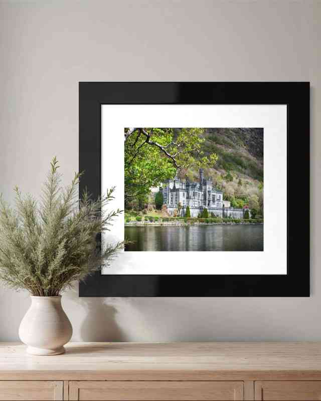 Framed Print Kylemore Abbey in Color, West of Ireland Color Photography