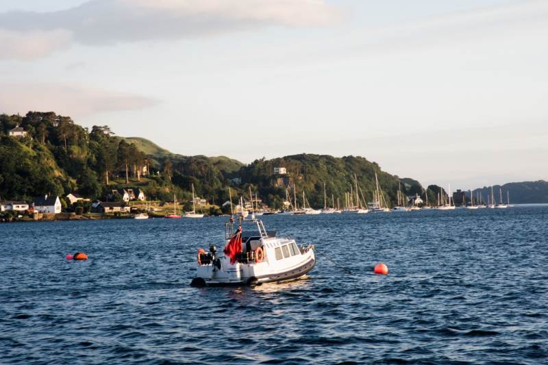 Oban Harbor, Scotland Color Canvas Prints