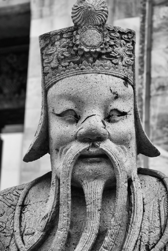 Chinese Doll at Wat Pho, Thailand Framed Art Prints