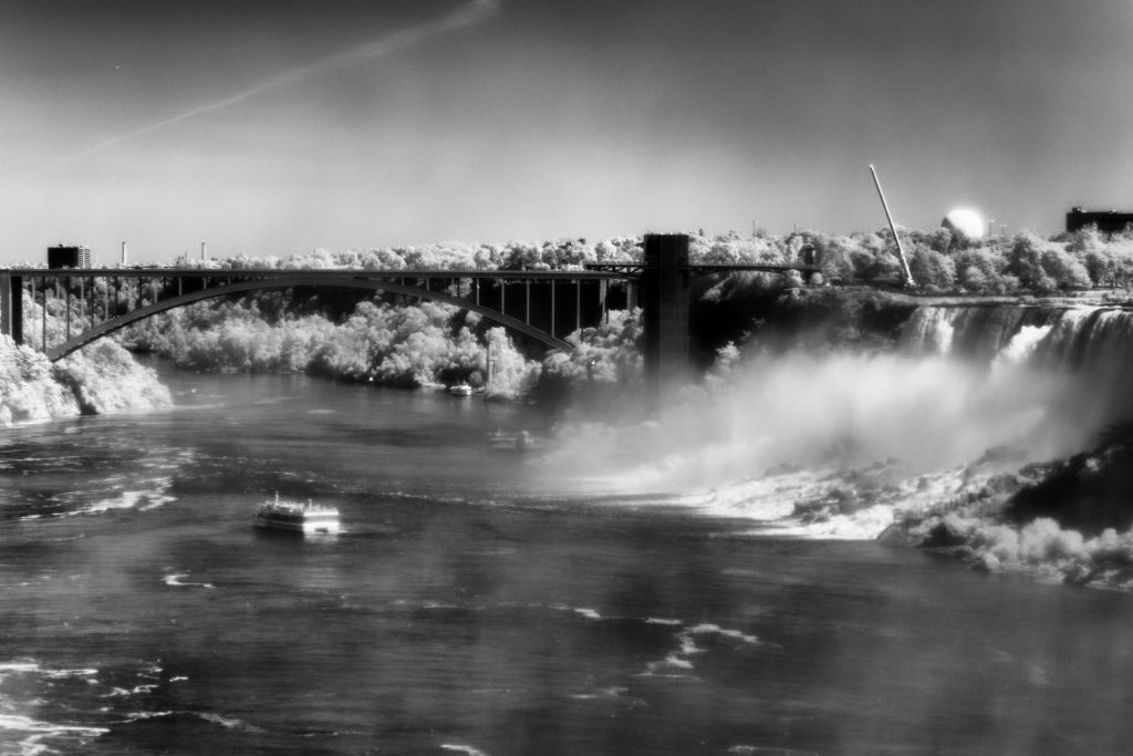 Mist Rising at Niagara, Canada Framed Art Prints