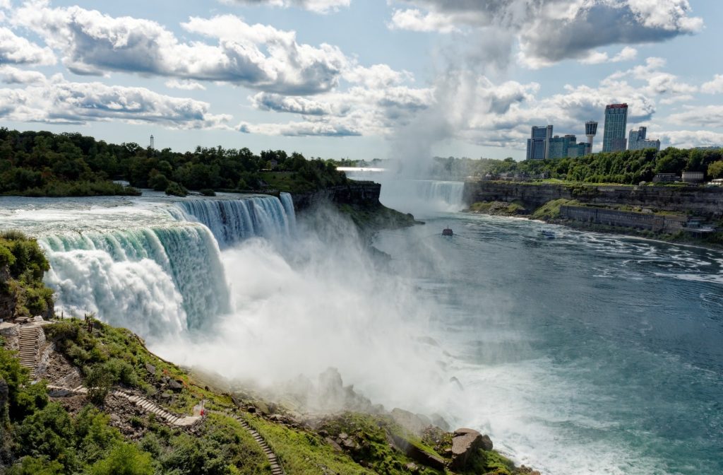 Mist from the powerful Niagara Falls, Canada Color Photography, Canada Color Framed Prints