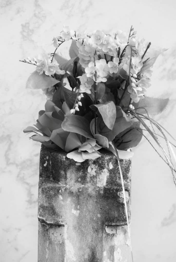 St Patrick Cemetery flower vase