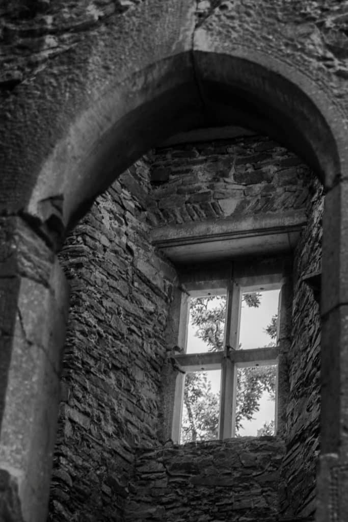 Window in Stone Archway, Kanturk Castle