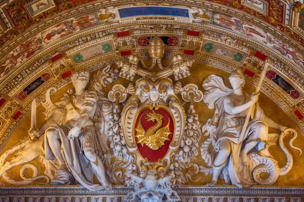 Museum Ceiling, Italy Color Canvas Prints