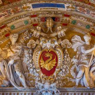 Museum Ceiling, Italy Color Canvas Prints